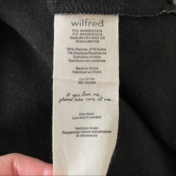 Wilfred Artizia Tartine Long Sleeve Back Zip Dress Size 4 - Picture 8 of 8